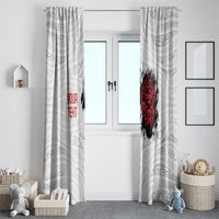 New Zealand Maori Heart Tribal Personalised Window Curtain Polynesian Patterns LT9 - Polynesian Pride