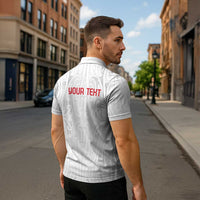 New Zealand Maori Heart Tribal Personalised Zipper Polo Shirt Polynesian Patterns