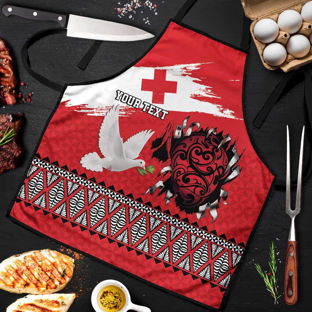 Tonga Heart Tribal Personalised Apron Polynesian Patterns