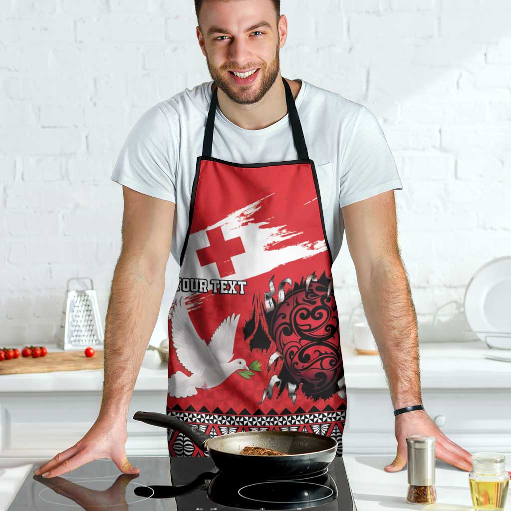 Tonga Heart Tribal Personalised Apron Polynesian Patterns
