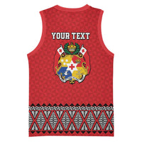Tonga Heart Tribal Personalised Basketball Jersey Polynesian Patterns