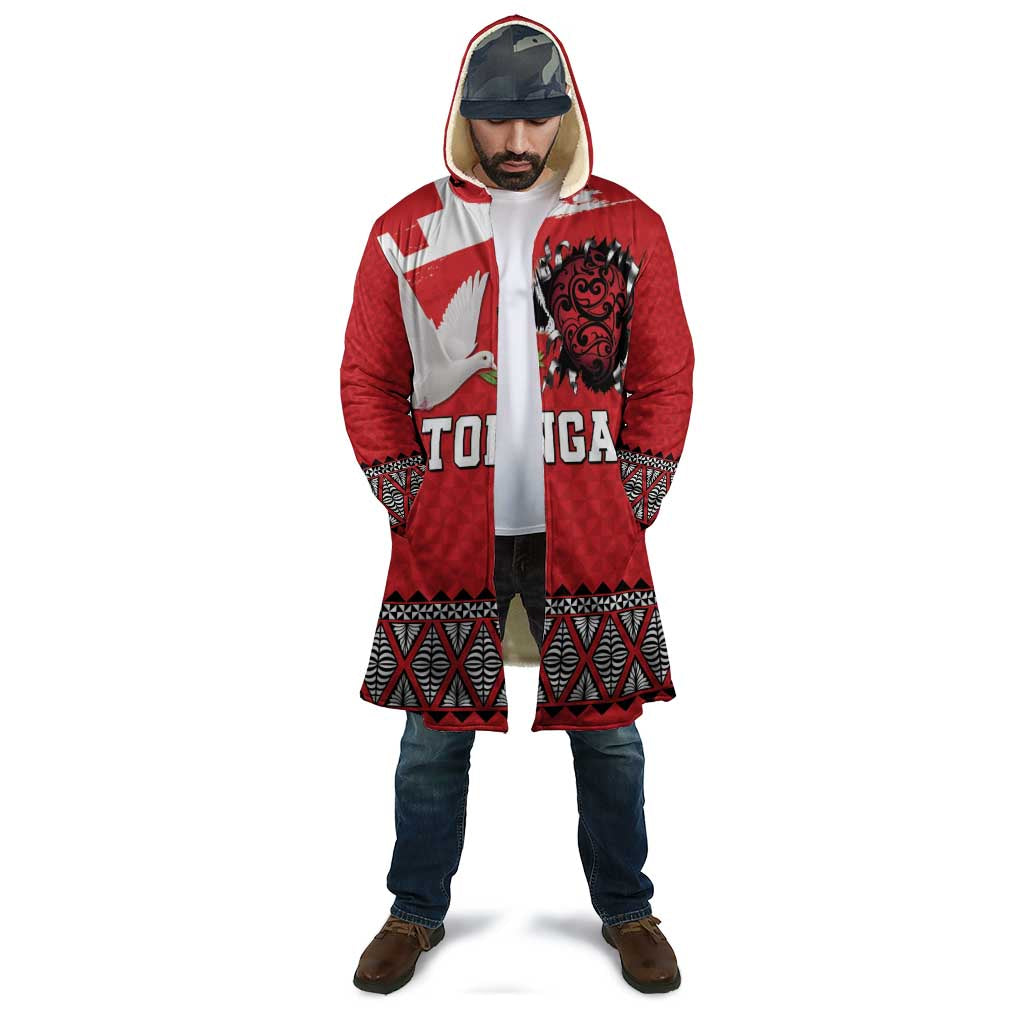 Tonga Heart Tribal Personalised Cloak Polynesian Patterns