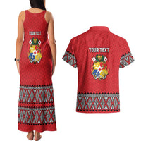 Tonga Heart Tribal Personalised Couples Matching Tank Maxi Dress and Hawaiian Shirt Polynesian Patterns LT9 - Polynesian Pride