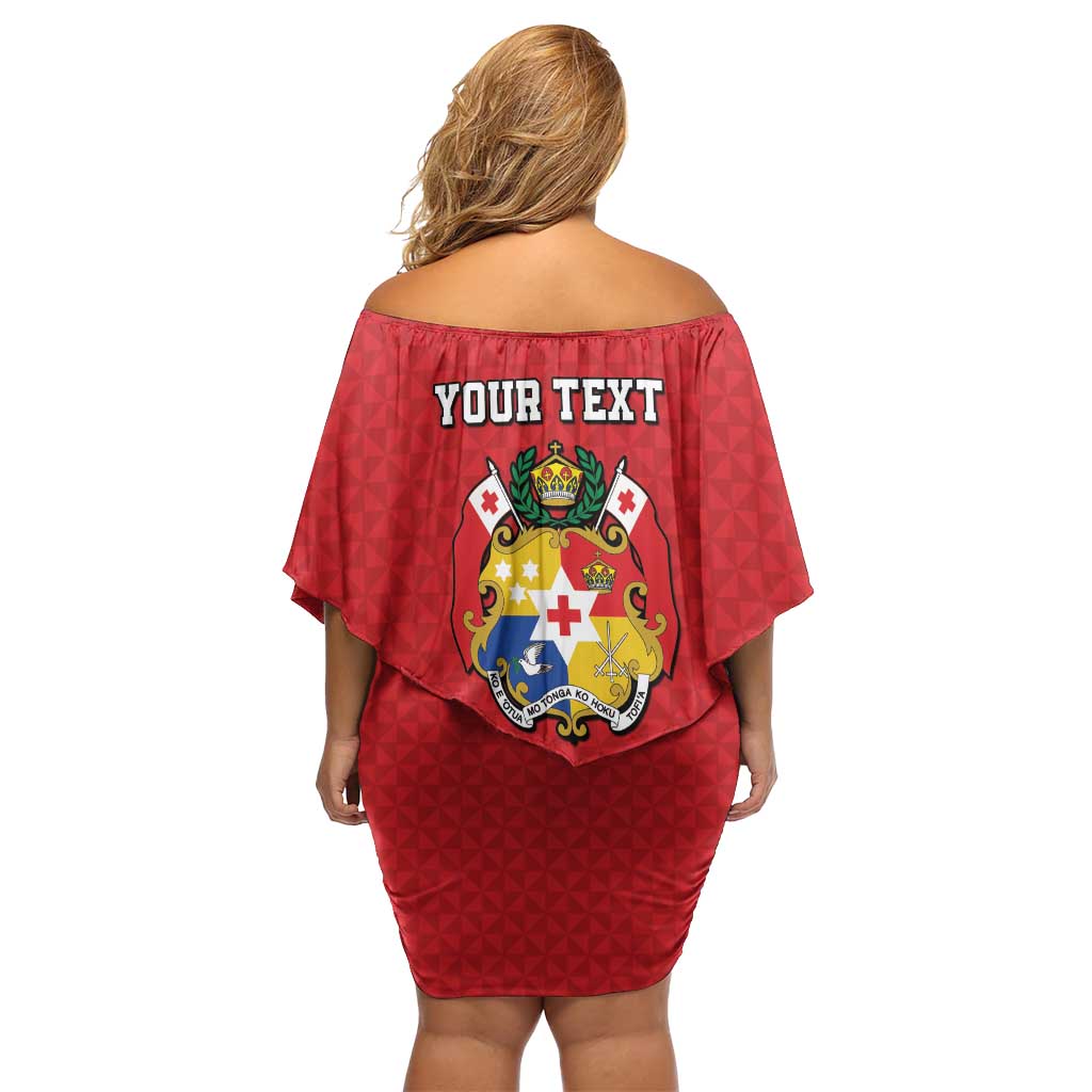 Tonga Heart Tribal Personalised Family Matching Off Shoulder Short Dress and Hawaiian Shirt Polynesian Patterns LT9 - Polynesian Pride