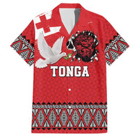 Tonga Heart Tribal Personalised Family Matching Puletasi and Hawaiian Shirt Polynesian Patterns