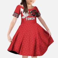 Tonga Heart Tribal Personalised Family Matching Tank Maxi Dress and Hawaiian Shirt Polynesian Patterns