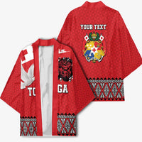 Tonga Heart Tribal Personalised Kimono Polynesian Patterns