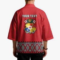 Tonga Heart Tribal Personalised Kimono Polynesian Patterns