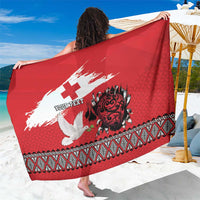 Tonga Heart Tribal Personalised Sarong Polynesian Patterns