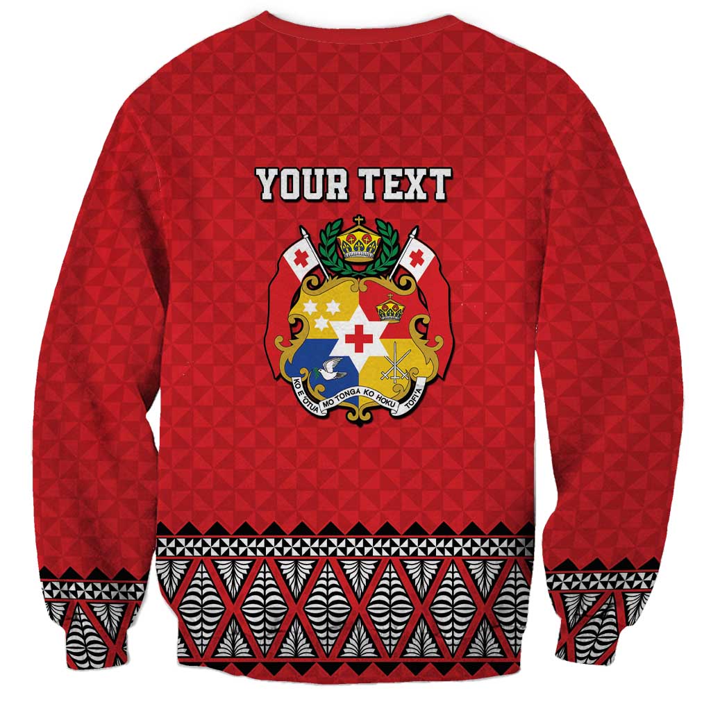 Tonga Heart Tribal Personalised Sweatshirt Polynesian Patterns