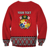 Tonga Heart Tribal Personalised Sweatshirt Polynesian Patterns
