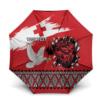 Tonga Heart Tribal Personalised Umbrella Polynesian Patterns