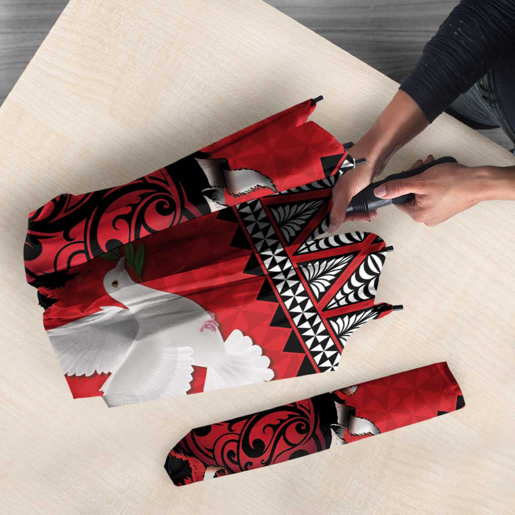 Tonga Heart Tribal Personalised Umbrella Polynesian Patterns