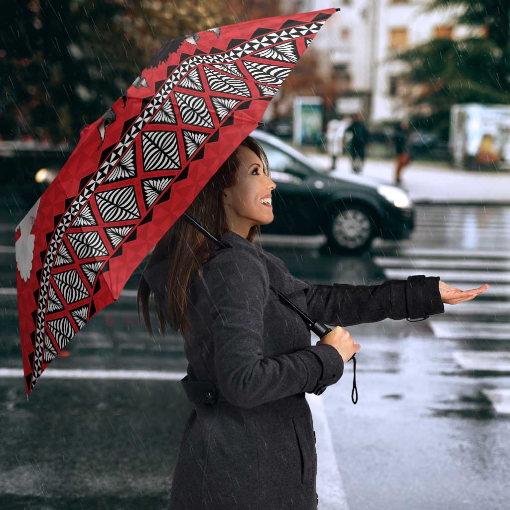 Tonga Heart Tribal Personalised Umbrella Polynesian Patterns