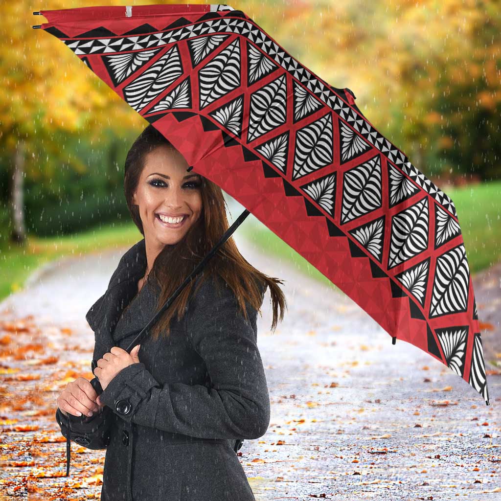 Tonga Heart Tribal Personalised Umbrella Polynesian Patterns