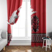 Tonga Heart Tribal Personalised Window Curtain Polynesian Patterns