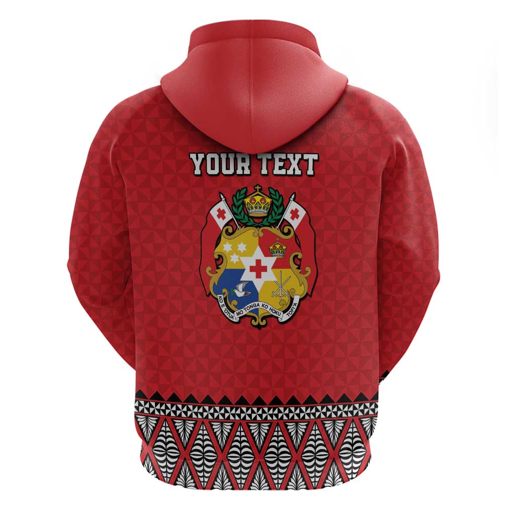 Tonga Heart Tribal Personalised Zip Hoodie Polynesian Patterns LT9 - Polynesian Pride