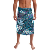 Personalised Hawaii Tribal Humpback Whale Lavalava Polu Hibiscus Seamless Pattern