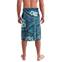 Personalised Hawaii Tribal Humpback Whale Lavalava Polu Hibiscus Seamless Pattern