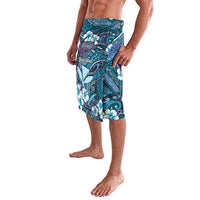 Personalised Hawaii Tribal Humpback Whale Lavalava Polu Hibiscus Seamless Pattern