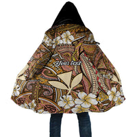 Personalised Hawaii Tribal Humpback Whale Cloak Melemele Hibiscus Seamless Pattern