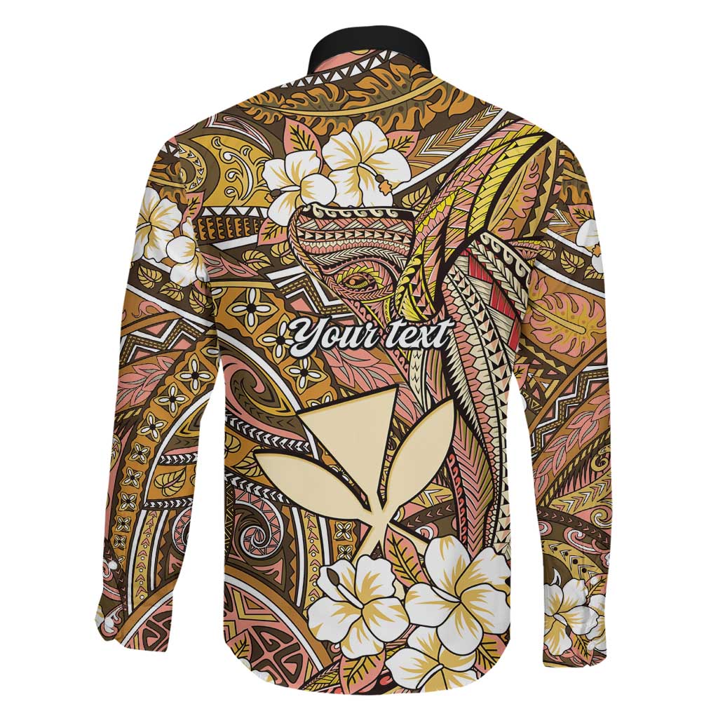 Personalised Hawaii Tribal Humpback Whale Family Matching Puletasi and Hawaiian Shirt Melemele Hibiscus Seamless Pattern LT9 - Polynesian Pride