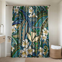 Personalised Hawaii Tribal Humpback Whale Bathroom Set Omaomao Hibiscus Seamless Pattern