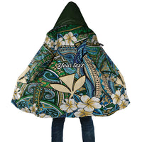 Personalised Hawaii Tribal Humpback Whale Cloak Omaomao Hibiscus Seamless Pattern