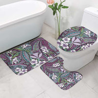 Personalised Hawaii Tribal Humpback Whale Bathroom Set Poni Hibiscus Seamless Pattern