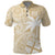 Custom Indo Fijians Polo Shirt Fiji ke Hindustani Polyneisan Paisley Beige Style