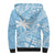 Custom Indo Fijians Sherpa Hoodie Fiji ke Hindustani Polyneisan Paisley Blue Style