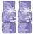 Custom Indo Fijians Car Mats Fiji ke Hindustani Polyneisan Paisley Purple Style