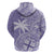 Custom Indo Fijians Hoodie Fiji ke Hindustani Polyneisan Paisley Purple Style