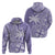 Custom Indo Fijians Hoodie Fiji ke Hindustani Polyneisan Paisley Purple Style