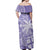 Custom Indo Fijians Off Shoulder Maxi Dress Fiji ke Hindustani Polyneisan Paisley Purple Style