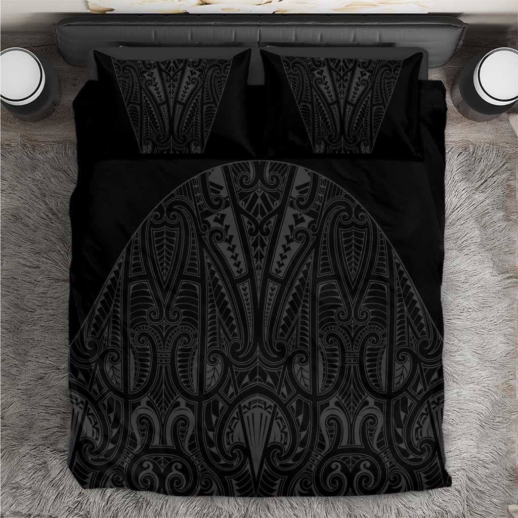 Queensland Maori Rugby Nga Hau e Wha Bedding Set Black Motif