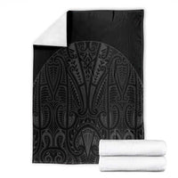 Queensland Maori Rugby Nga Hau e Wha Blanket Black Motif