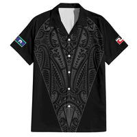 Queensland Maori Rugby Nga Hau e Wha Family Matching Puletasi and Hawaiian Shirt Black Motif