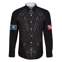 Queensland Maori Rugby Nga Hau e Wha Family Matching Puletasi and Hawaiian Shirt Black Motif