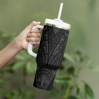 Queensland Maori Rugby Nga Hau e Wha Tumbler With Handle Black Motif