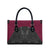 Queensland Maori Rugby Nga Hau e Wha Leather Bag Maroon Motif - Polynesian Pride