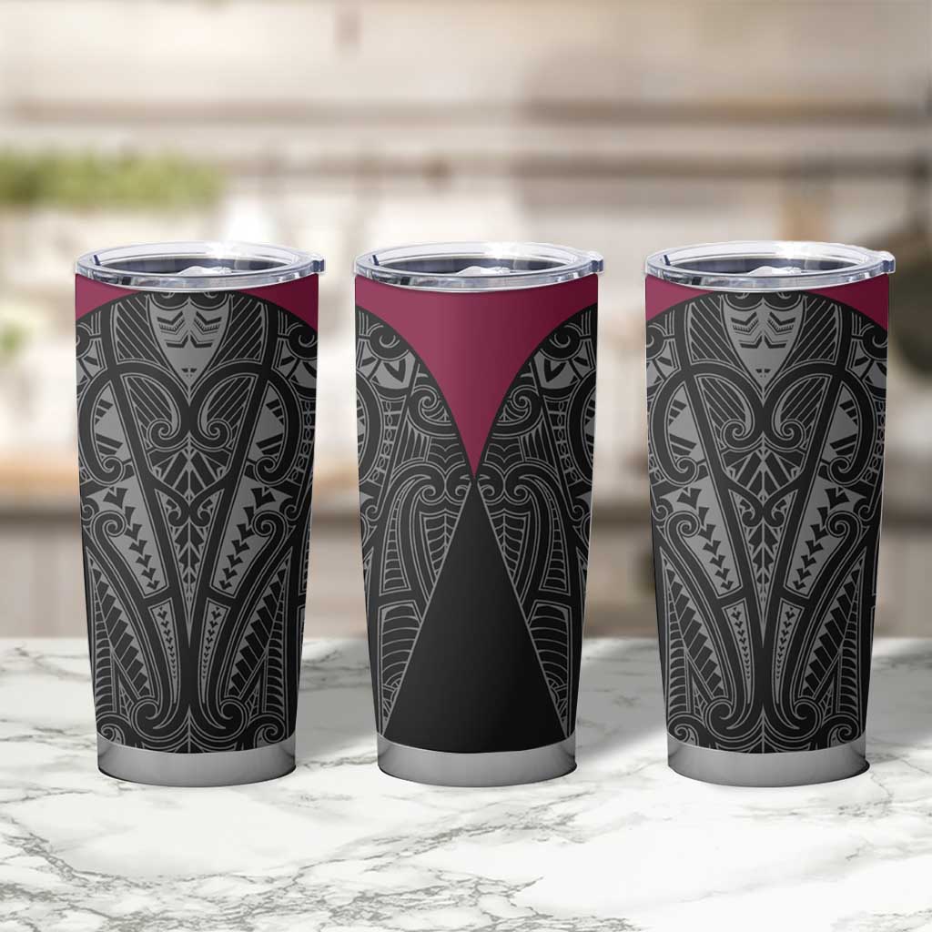 Queensland Maori Rugby Nga Hau e Wha Tumbler Cup Maroon Motif