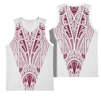 Queensland Maori Rugby Nga Hau e Wha Basketball Jersey White Motif - Polynesian Pride