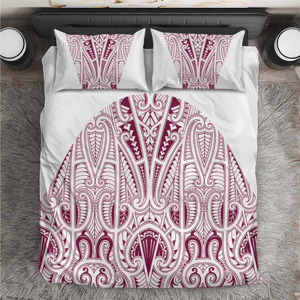 Queensland Maori Rugby Nga Hau e Wha Bedding Set White Motif