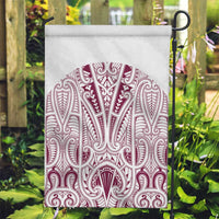 Queensland Maori Rugby Nga Hau e Wha Garden Flag White Motif