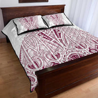 Queensland Maori Rugby Nga Hau e Wha Quilt Bed Set White Motif