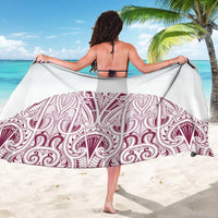 Queensland Maori Rugby Nga Hau e Wha Sarong White Motif