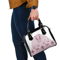 Queensland Maori Rugby Nga Hau e Wha Shoulder Handbag White Motif