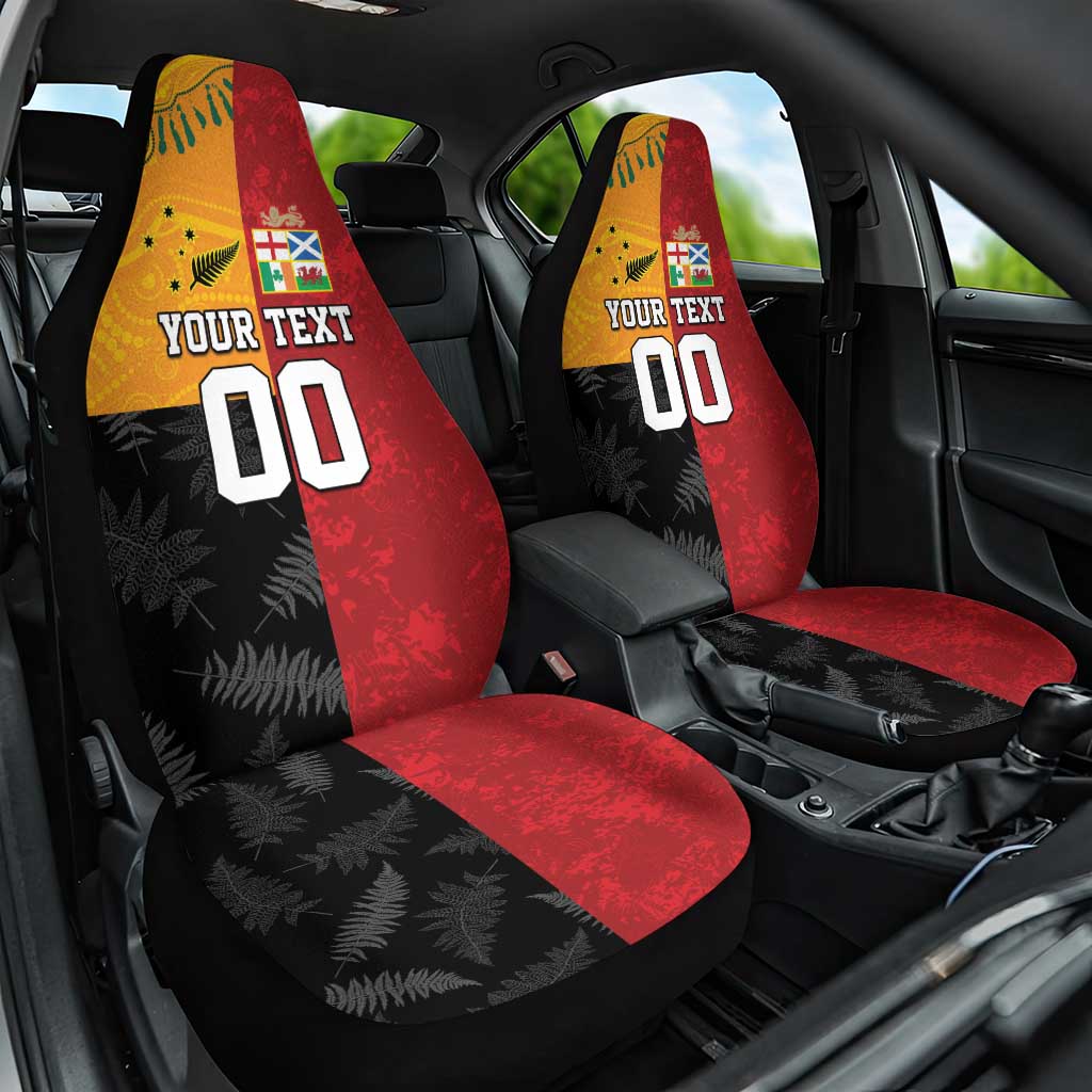 Custom British Lions-AUNZ Car Seat Cover Australia-New Zealand Indigenous Motif