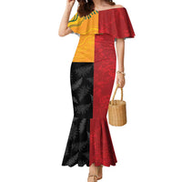 Custom British Lions-AUNZ Family Matching Mermaid Dress and Hawaiian Shirt Australia-New Zealand Indigenous Motif